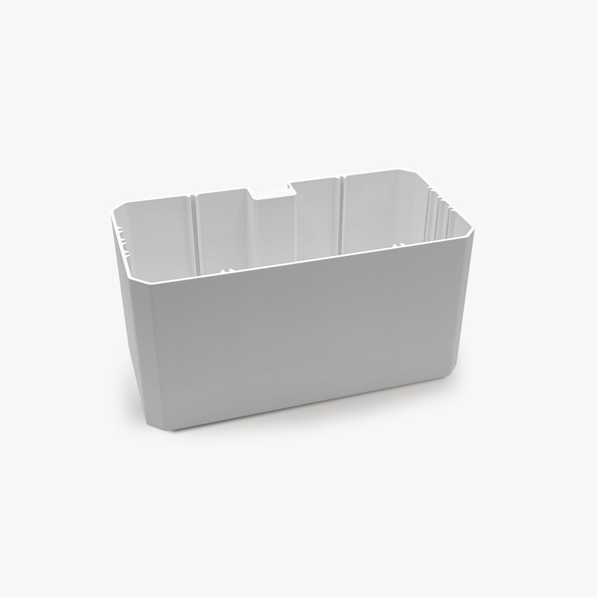 FŪTL large table caddy in white, a configurable desk organizer with removable dividers for craft and sewing tools.