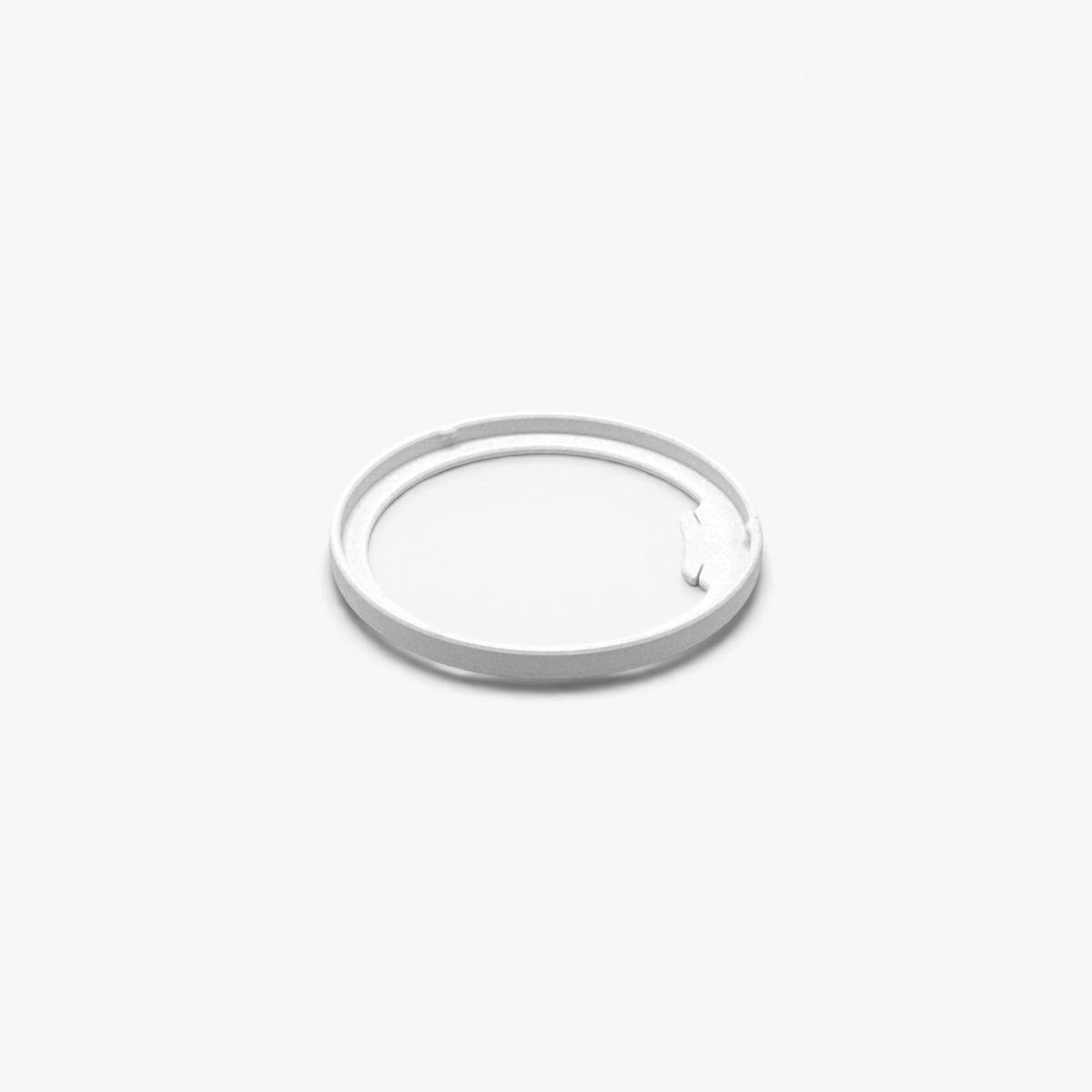 FŪTL Spool Savers white plastic ring with tangle tab to reinforce industrial thread spools and secure loose ends.