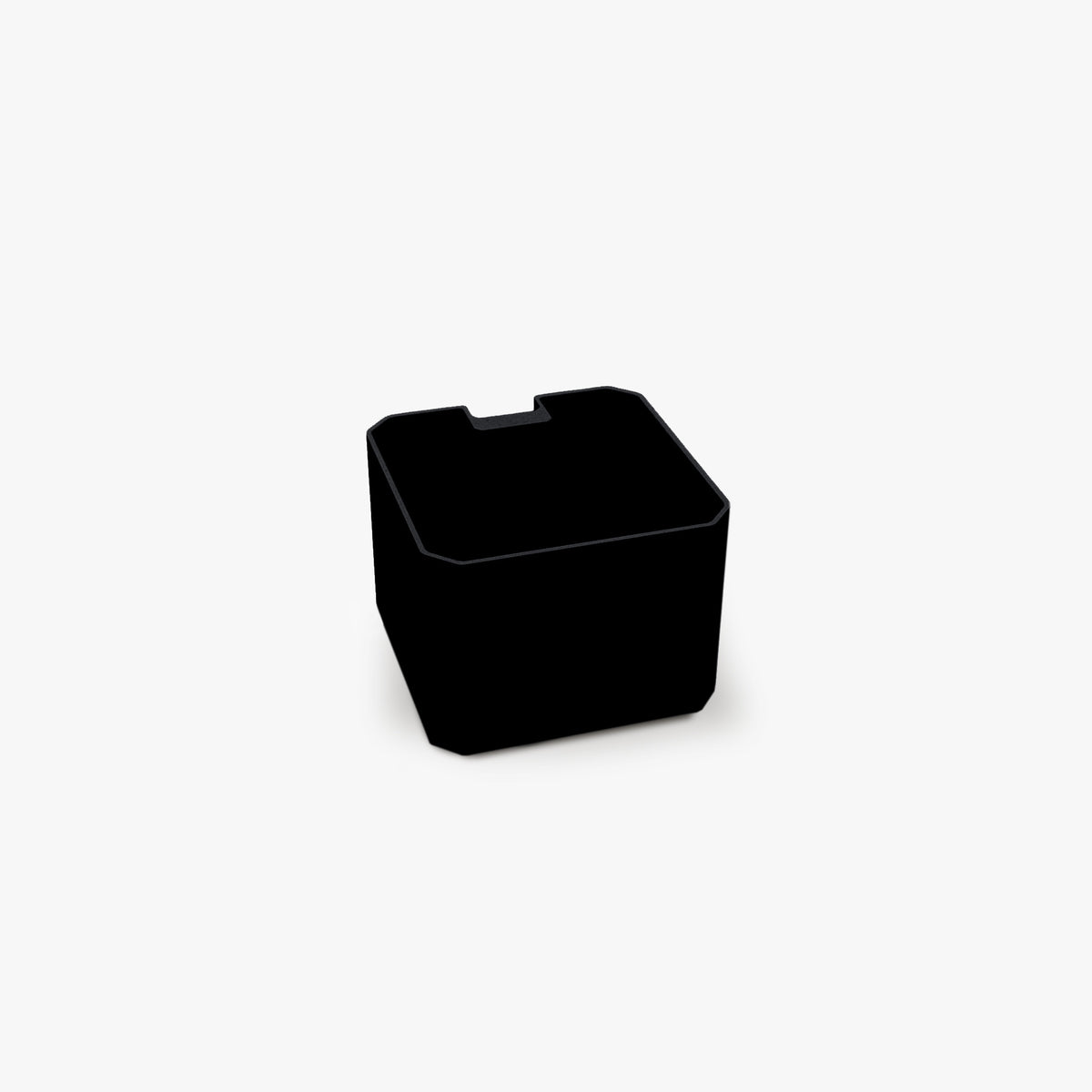 FŪTL square table caddy in matte black for organizing small crafting tools and accessories on a workspace edge