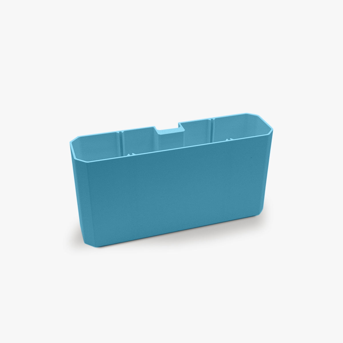 FŪTL tall blue table caddy organizer with removable internal dividers for craft and sewing tools
