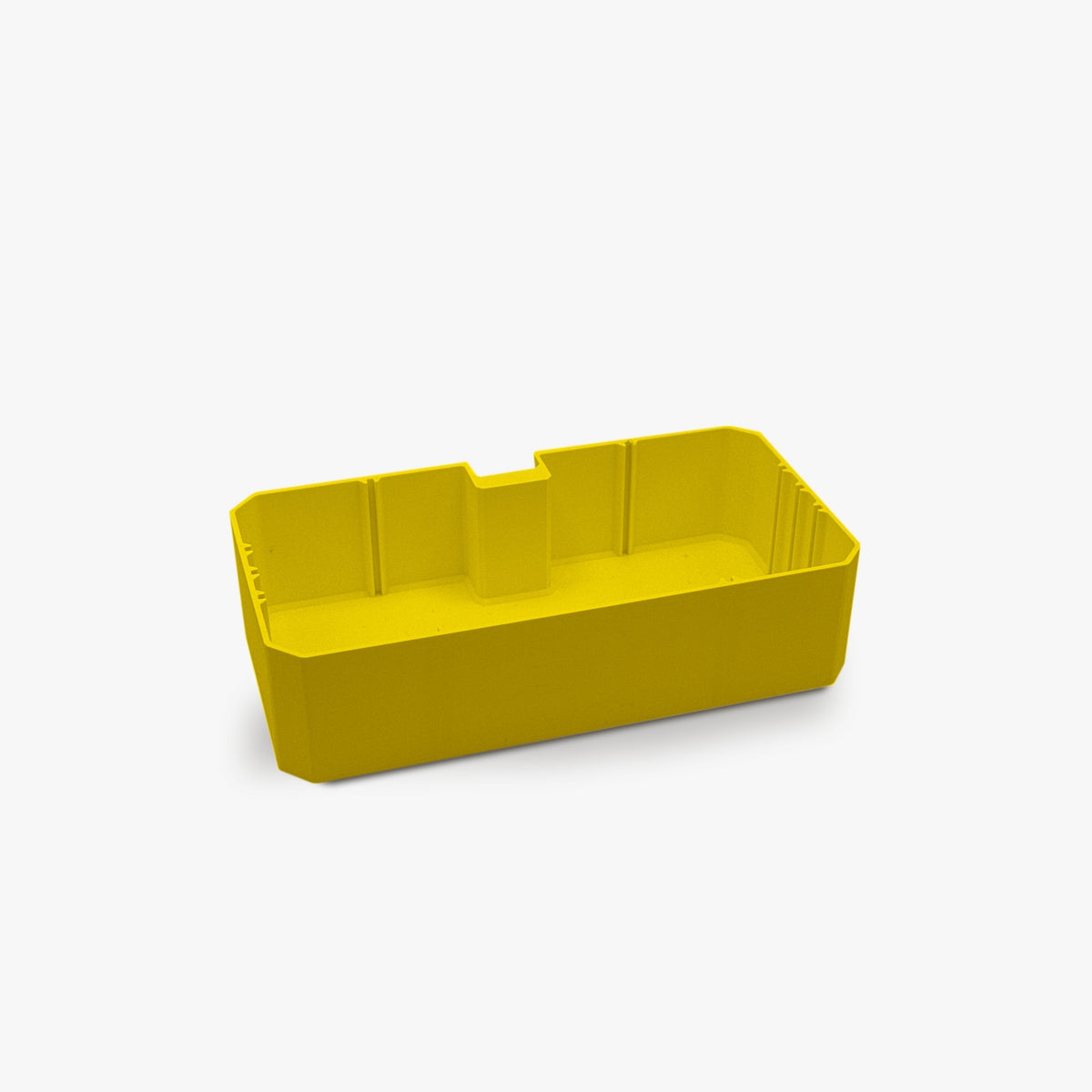 FŪTL wide yellow table caddy storage organizer with removable dividers for craft tools and workspace organization
